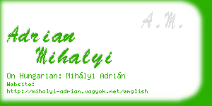 adrian mihalyi business card