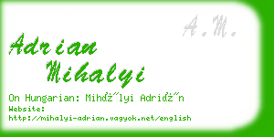 adrian mihalyi business card